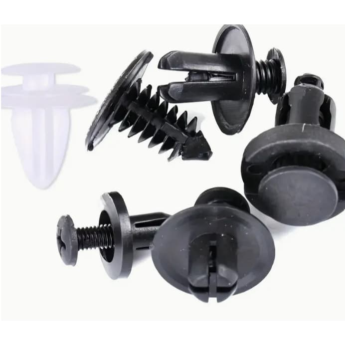 Rebites de Plástico para Carro com Furo de 6mm/8mm/8,2mm, Prendedor de Empurrar para Painel, Porta, para-choque e outras