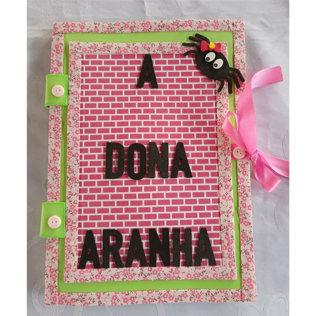 Livro Cenário A dona Aranha + atividades plastificadas/Código 106/25