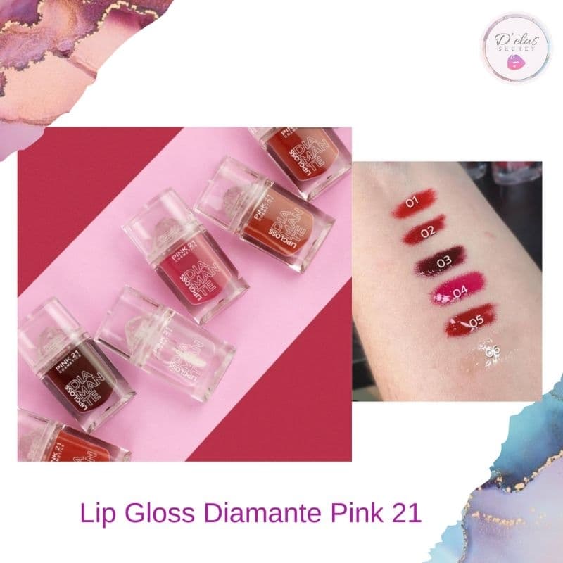lip Gloss diamond pink 21