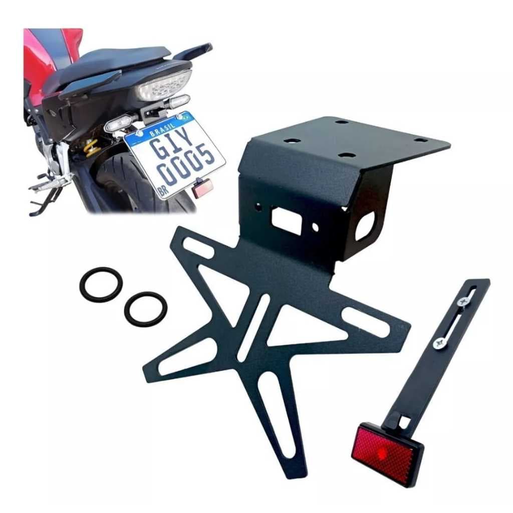 Eliminador De Rabeta Suporte de Placa Fixo Honda Cb300f Cb 300f Twister 2024