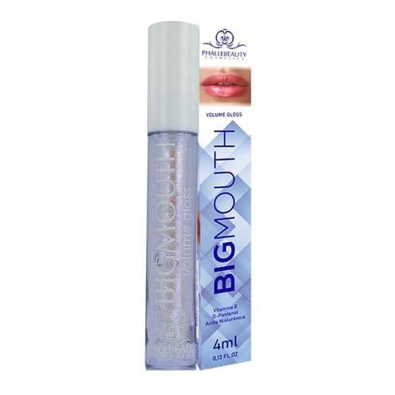 Brilho labial gloss Bigmouth Volumoso incolor Bocão