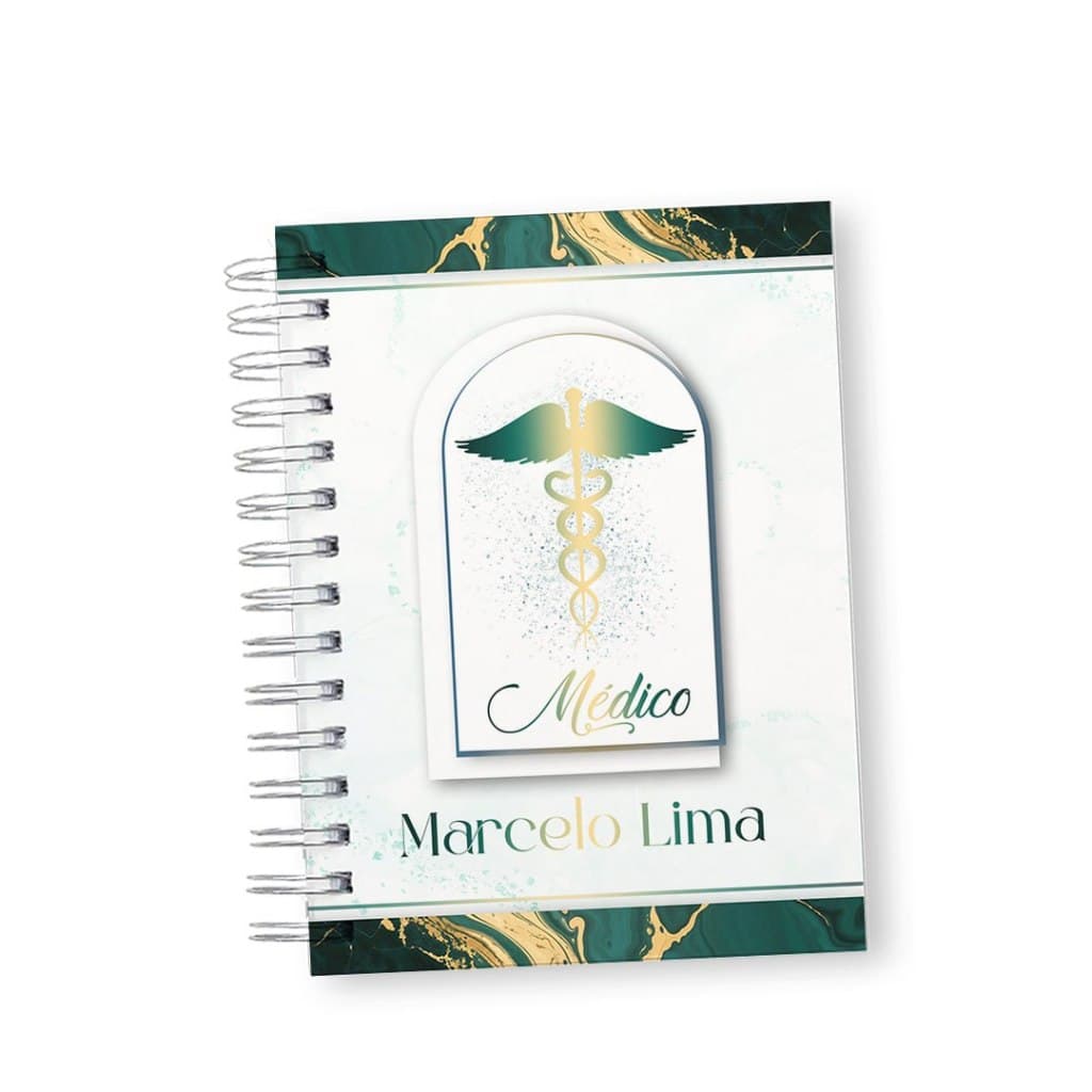 Caderno/Agenda Profissional Personalizada  para Médicos – Organização e Praticidade no Seu Dia a Dia
