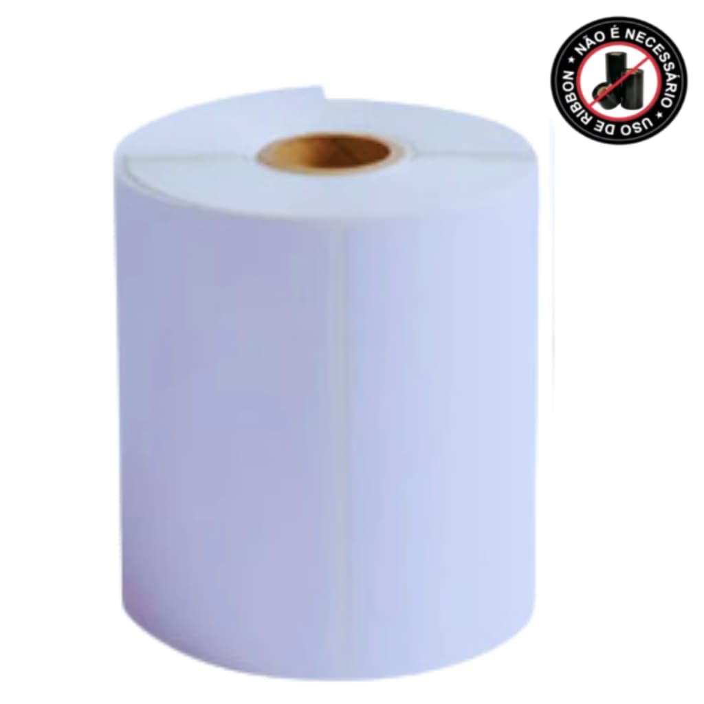1 Rolo Etiqueta 10x15 100x150 (200 etq/rolo) Térmica Adesiva Serrilha Não Usa Ribbon Para E-Commerce