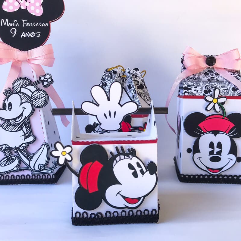 kit clássico personalizado - Festa Minnie Retrô