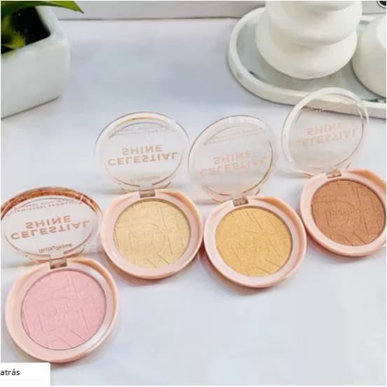 ￼Iluminador Compacto Celestial Shine Linha Rosa Ruby Ros