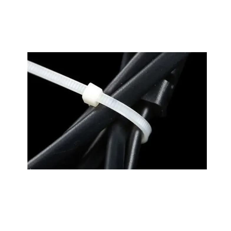 Kit 100 Abracadeira Nylon , Enforca Gato, Cintas Plasticas BRASFORT 2,5X200MM BRANCA