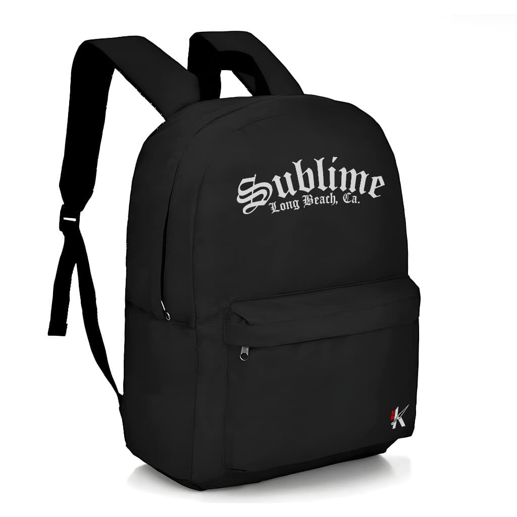 Mochila Escolar Infantil Streetwear Volta as Aulas Bolsa Unissex Estampada Sublime Long Beach