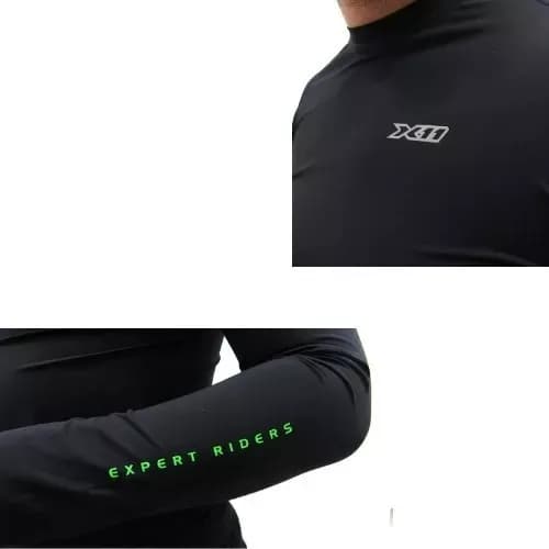 Blusa térmica segunda pele Climate X11 Proteção moto Unissex em Promoção