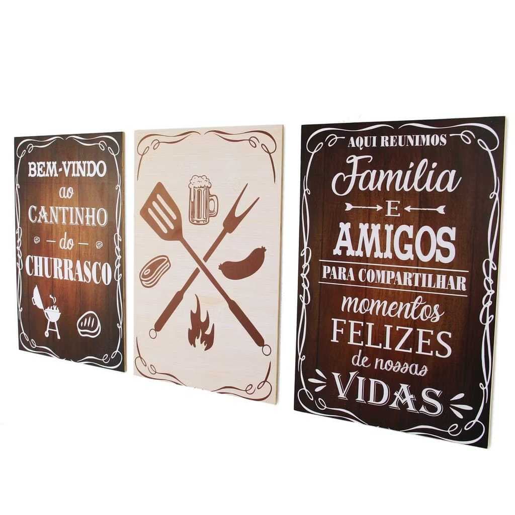 Quadro Decorativo Cantinho Do Churrasco Area Gourmet
