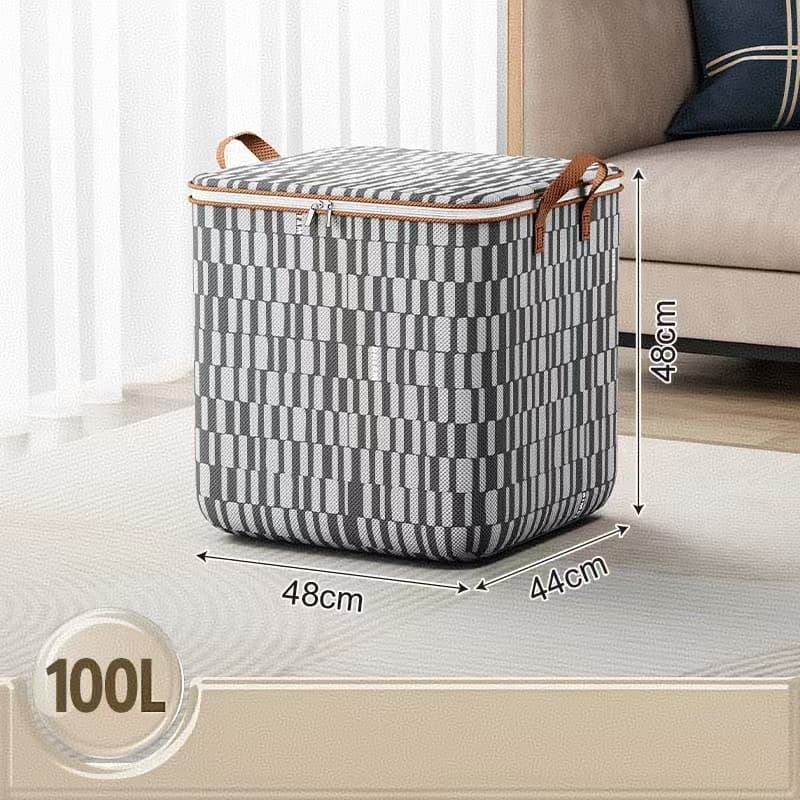 Caixa Organizadora Flexível Closet Roupa Cobertor Casacos Armário 100L