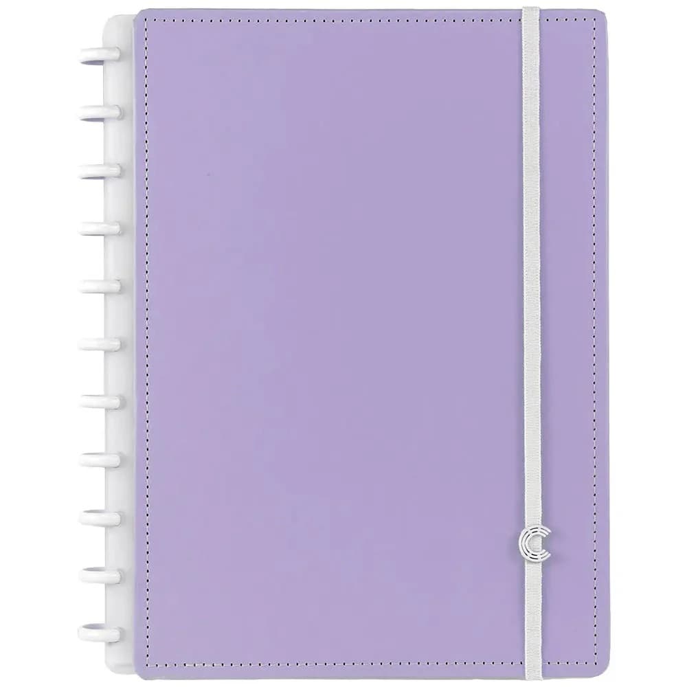 CADERNO LILÁS PASTEL GRANDE 80 FOLHAS - CADERNO INTELIGENTE
