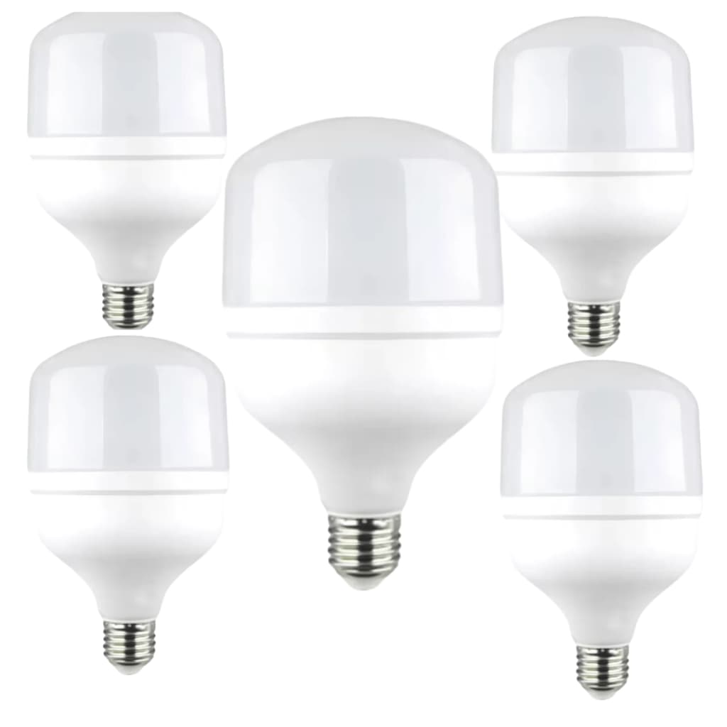 Kit 5 Lâmpadas Bulbo LED 50W Branco Frio 6500K EP