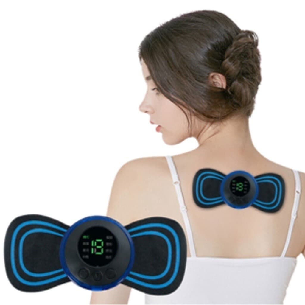 Massageador Portátil EMS com 10 Potências - Alívio para Corpo Todo