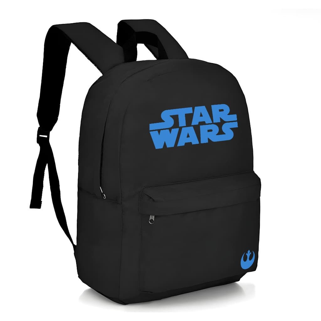 Mochila Escolar Infantil Animes Filmes Jogos Volta as Aulas Bolsa Unissex Estampada Star Wars Rebeldes