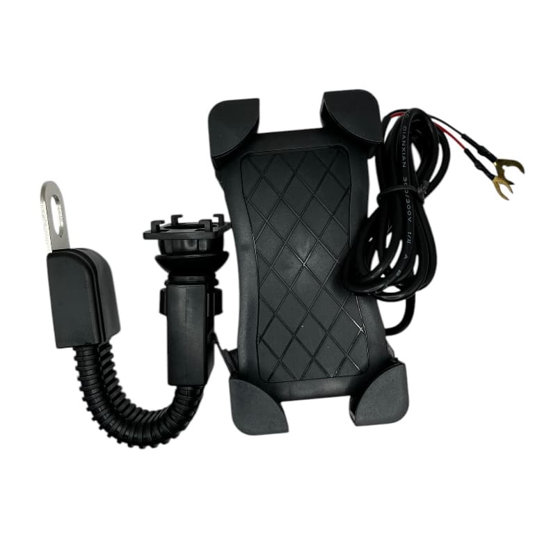 Suporte de Celular SPM01 Para moto com Porta USB com Carregador Resistente Universal