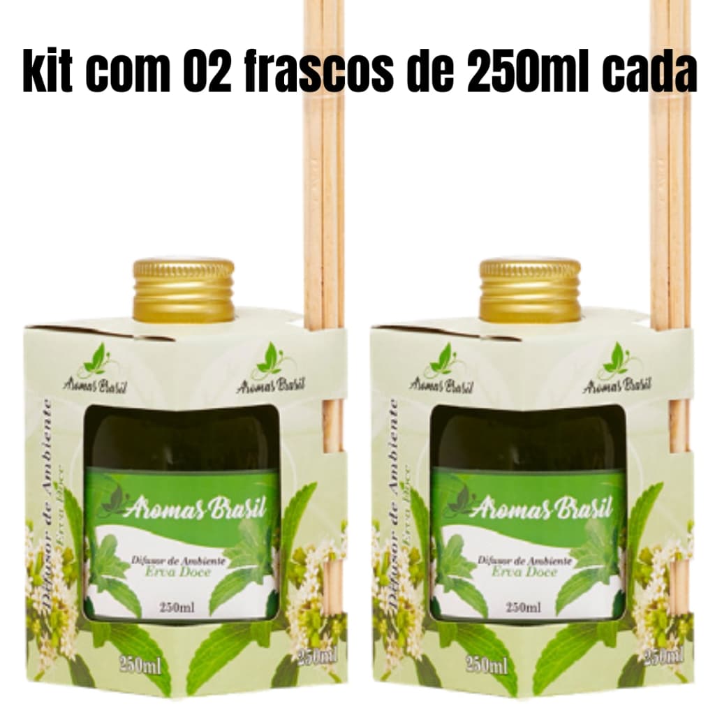 Kit 2 Difusor de Vareta Aromatizador de ambiente Amazônia Aromas 250ml/270ml