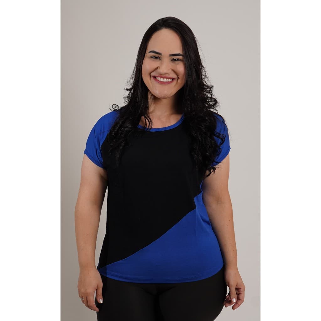 Camiseta Feminina Raglan, Plus Size,Blusa Malha Fresquinha - Até G4 !!