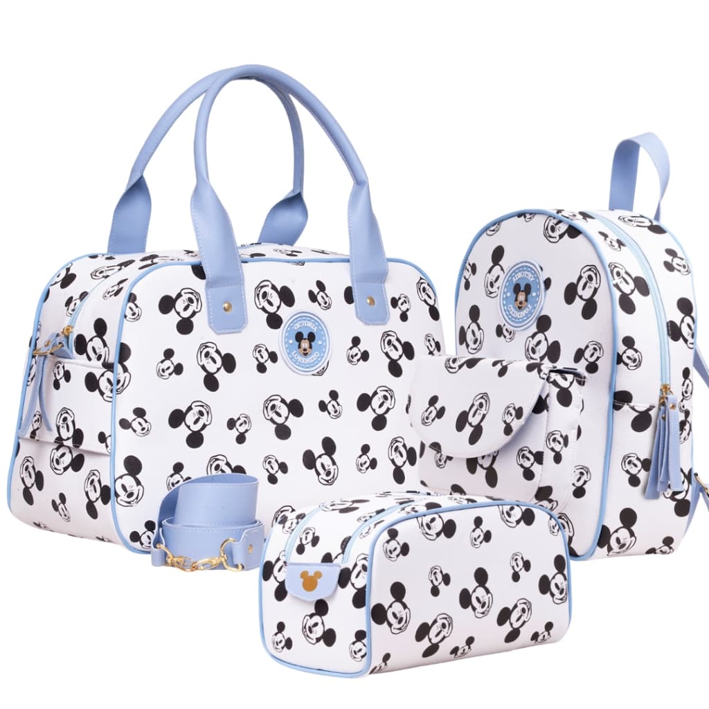 Kit Bolsas de Bebê Maternidade criança Mickey e minnie super estilosa varias cores
