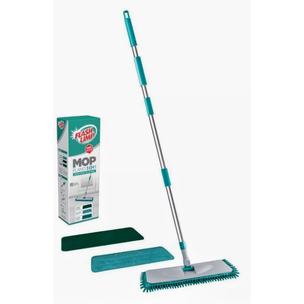 Mop Plano 3 em 1 Limpeza Pesada Ref. Mop0617 Flash Limp