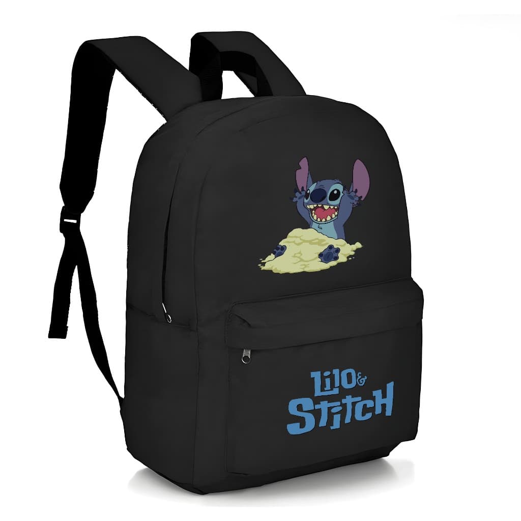 Mochila Escolar Infantil Animes Filmes Jogos Volta as Aulas Bolsa Unissex Estampada Stitch Praia Areia