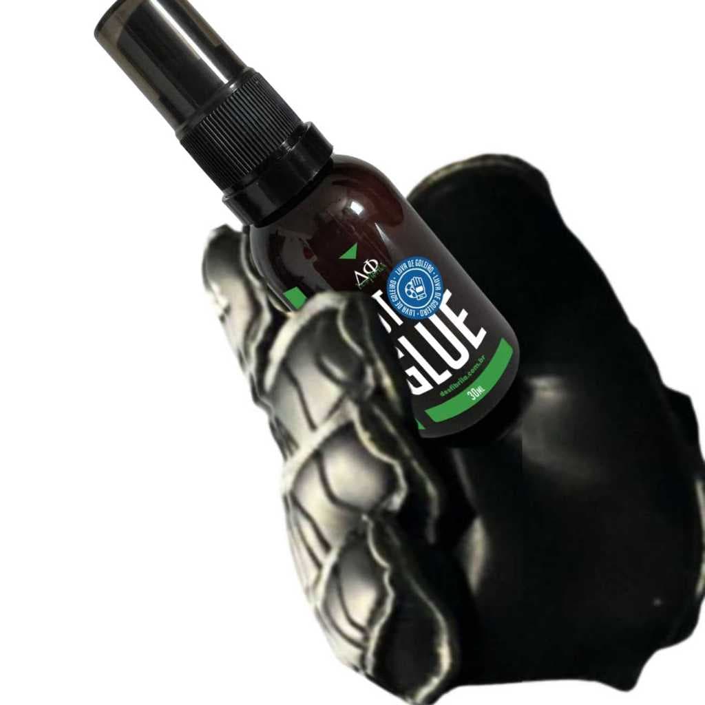 Spray cola para luva de goleiro