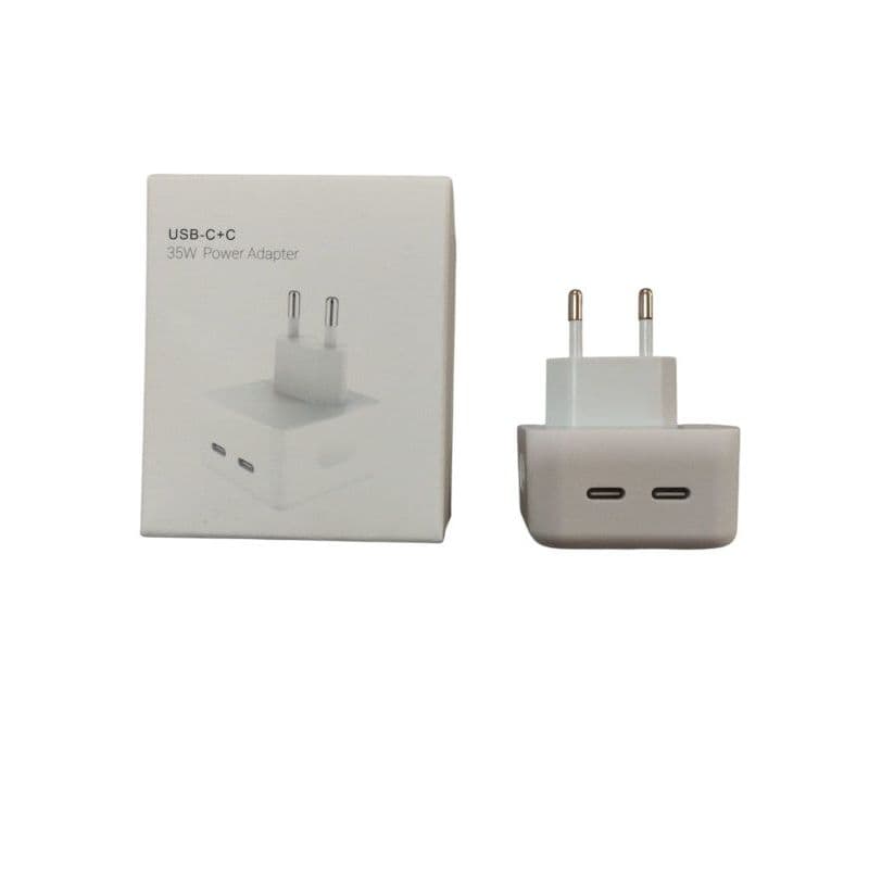Kit 5 Fonte Turbo 35w Duas Entradas Tipo C Carga Rápida