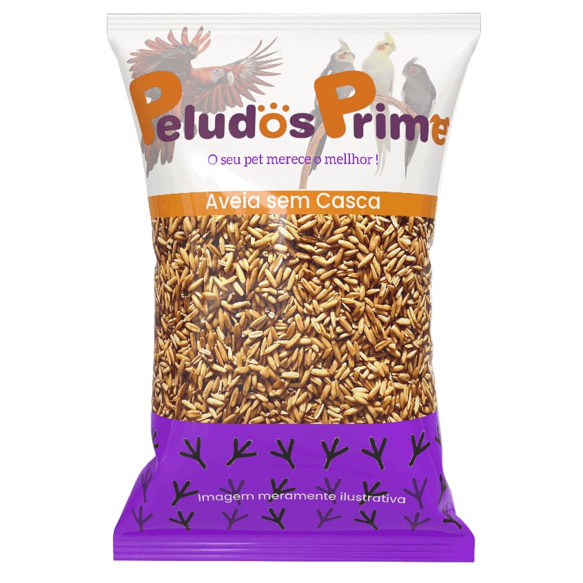 Aveia sem Casca 5kg - Alimento Premium para Aves | Periquitos, Calopsitas, Papagaios | Rico em Fibra