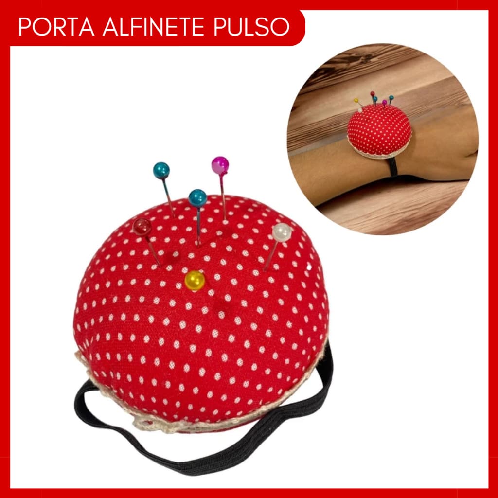 Porta Alfinete Almofada de Pulso Bracelete