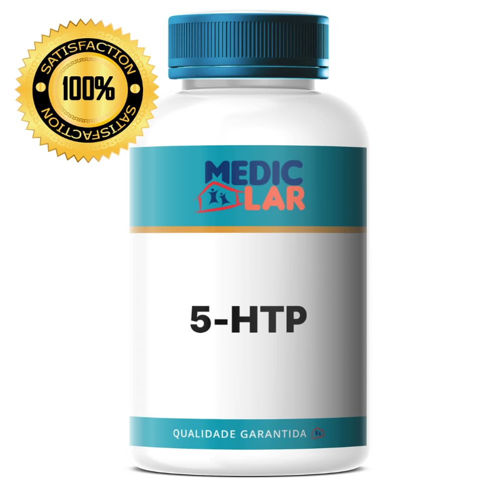 5 HTP 100mg Com Laudo de Autênticidade e Eficacia - 60 ou 120 Cápsulas