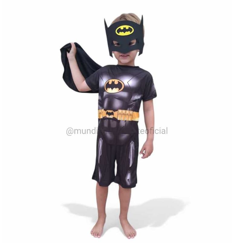 Fantasia infantil curta 2 até 9 anos - BATMAN