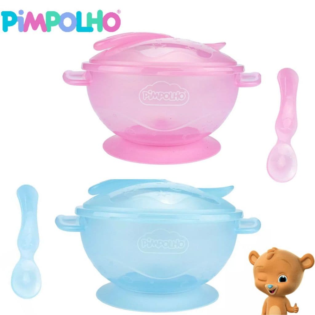 Kit Papinha Bebe Tigela Infantil Bebe Bowl Ventosa Bebe Papinha Pratinho Introdução Alimentar
