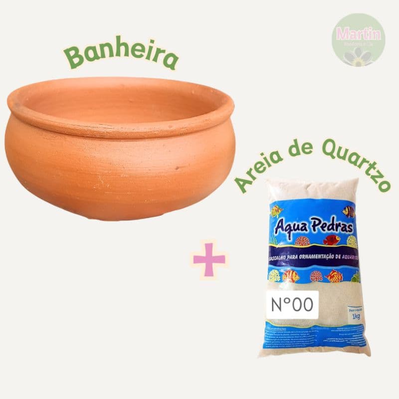 Banheira/banheirinho de barro + Areia de quartzo/banho a seco, hamster, gerbil, roedores
