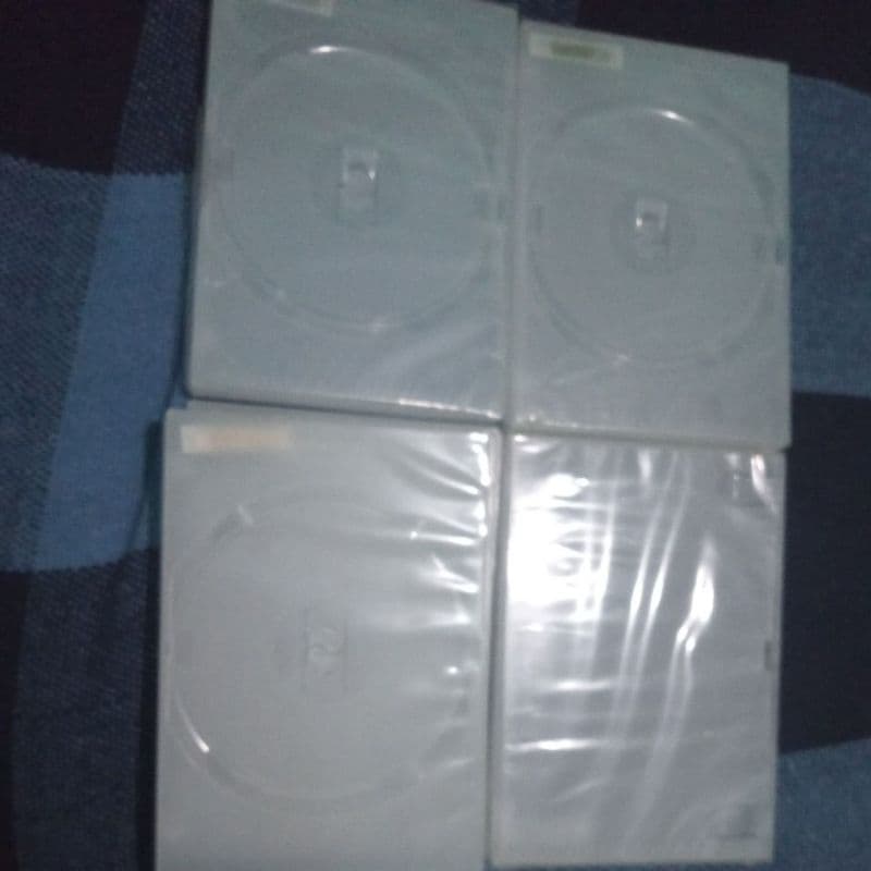 5 capas de dvds transparentes