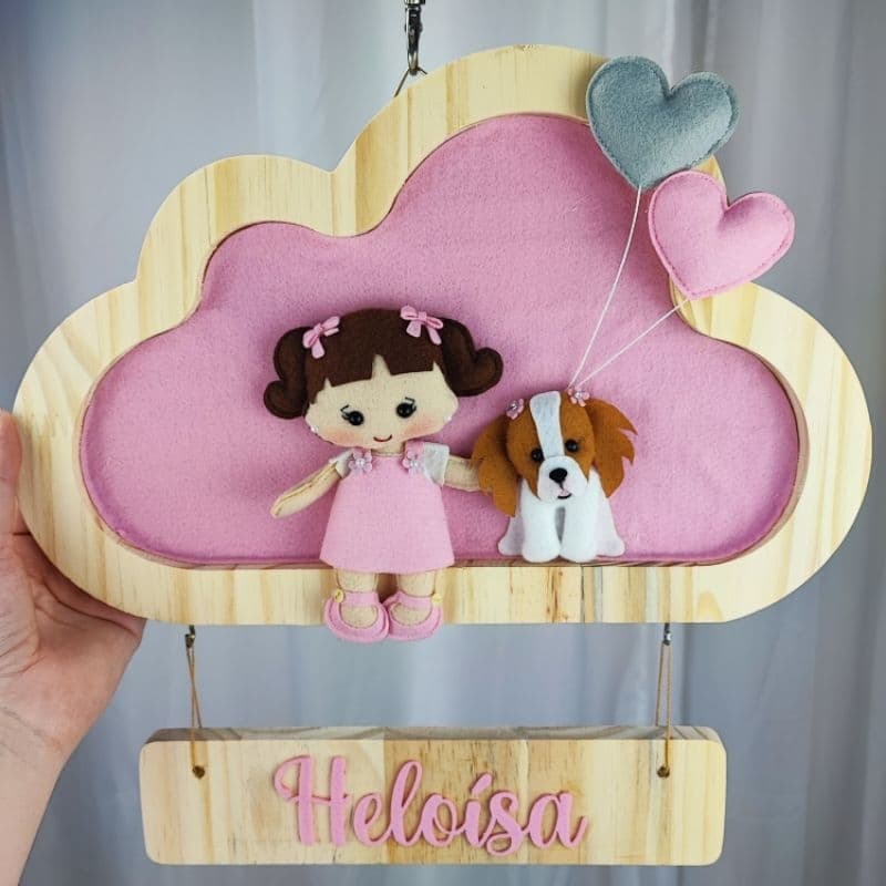 PORTA MATERNIDADE LUXO PERSONALIZADO COM SEU PET! MENINO/MENINA