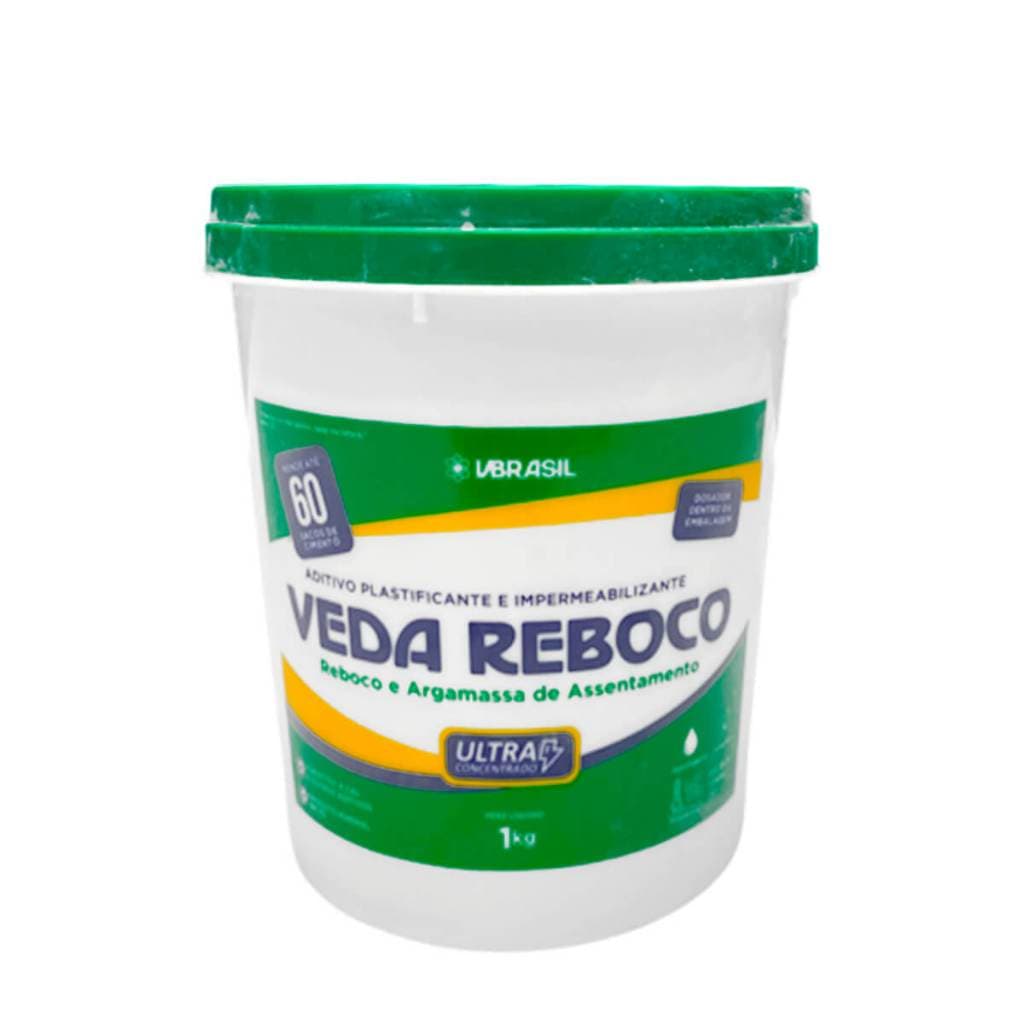 Veda Reboco 1kg Impermeabilizante para Massas e Rebocos 1kg