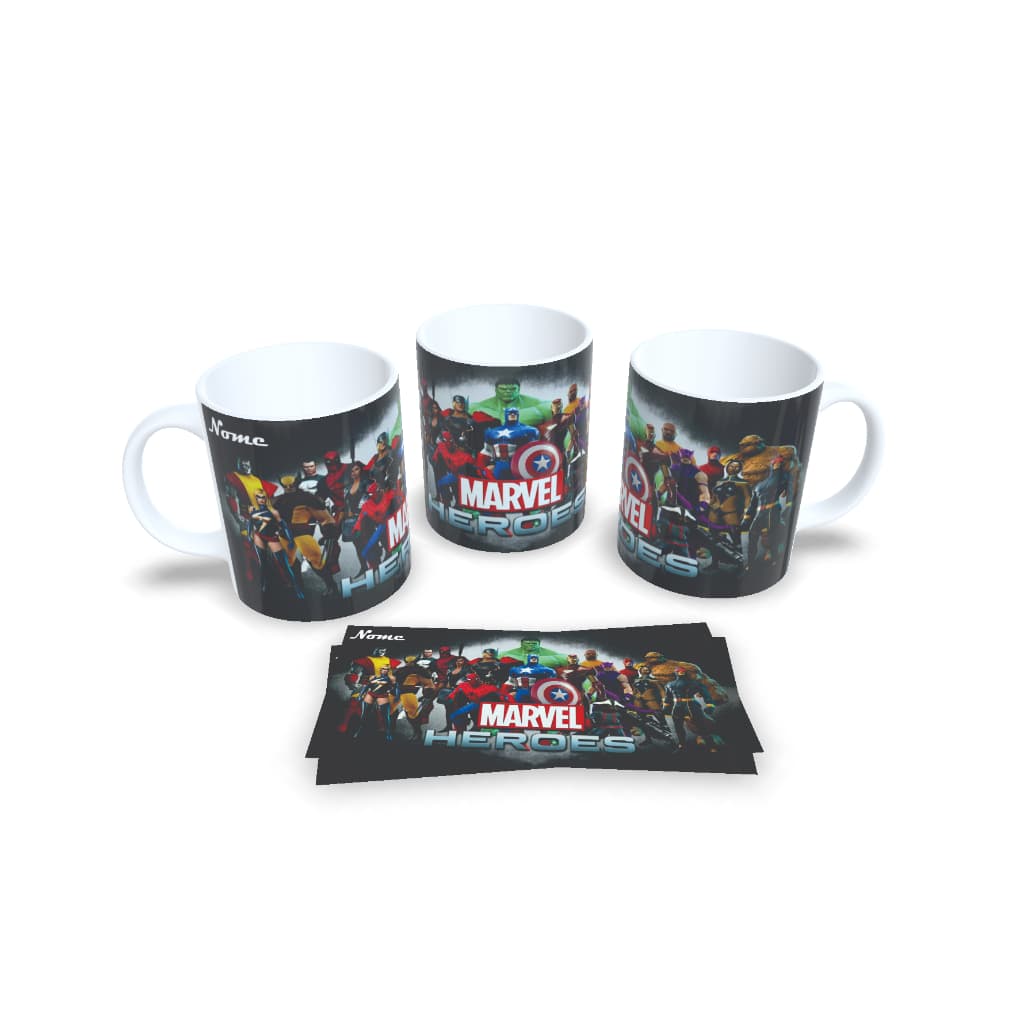 Caneca / xicara Marvel - Personalizada + caixa Personalizada - envio em 24horas uteis
