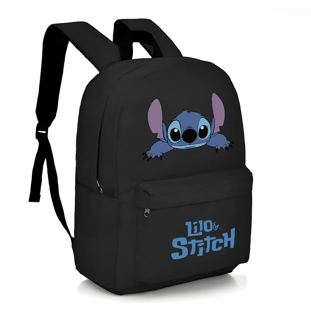 Mochila Escolar Infantil Animes Filmes Jogos Volta as Aulas Bolsa Unissex Estampada Stitch