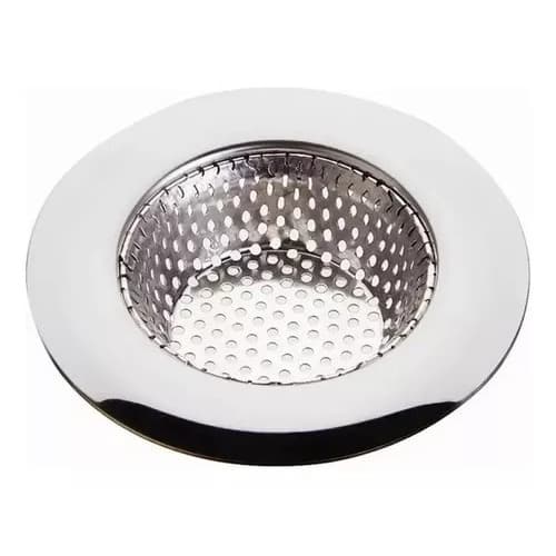 Ralo Para Pia De Cozinha 90mm Em Aço Inoxidável