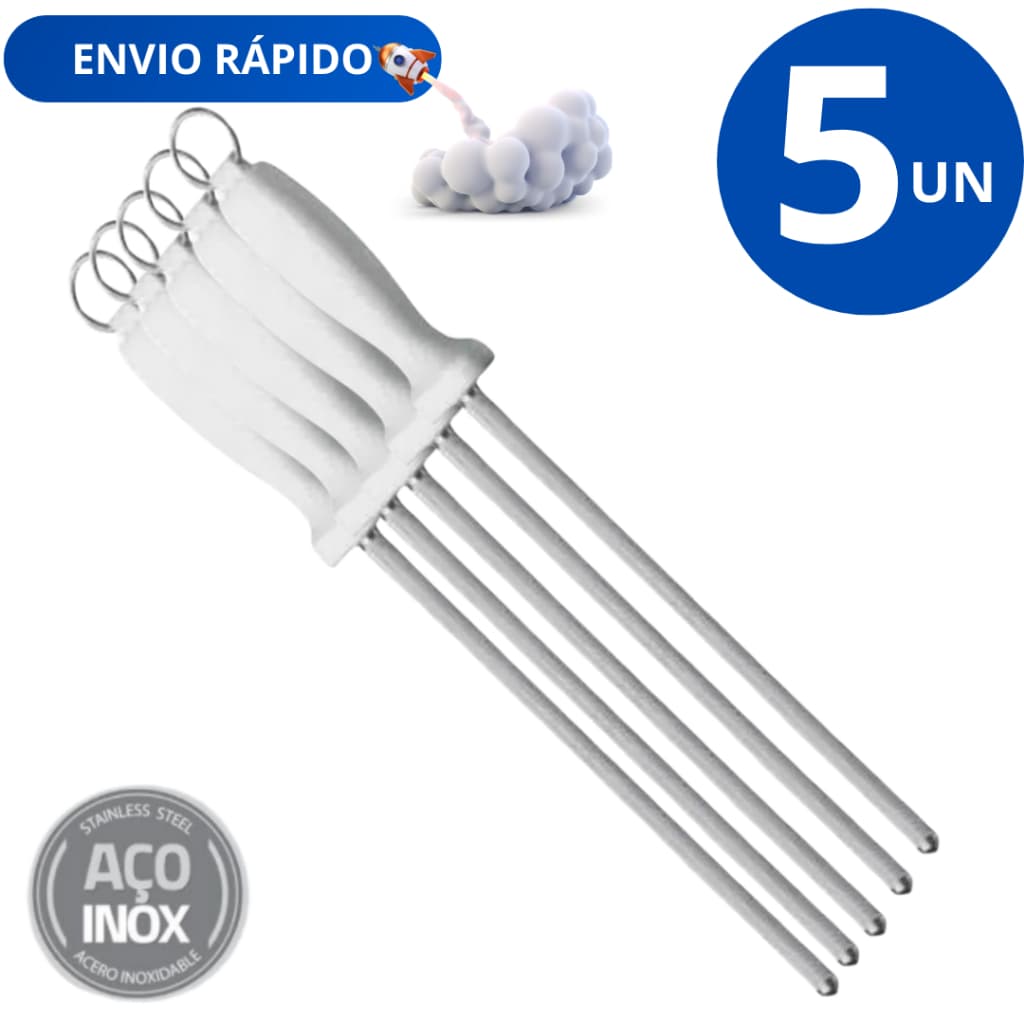 kit 5 Chaira Profissional Amolador Afiador Facas