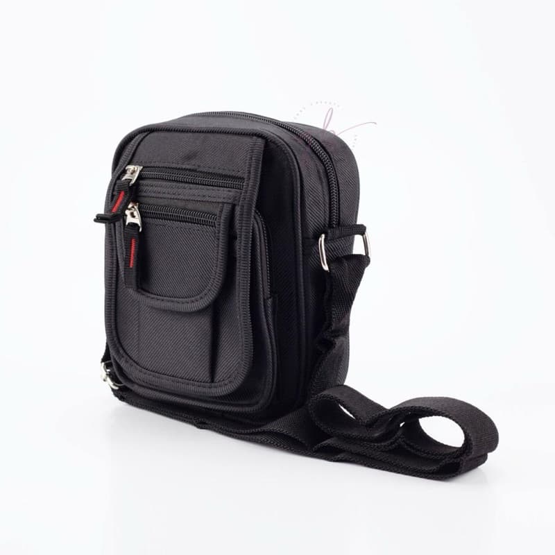 Bolsa Shoulder Bag Unissex – Transversal, Pochete, Alça Regulável, Impermeável, 4 Compartimentos
