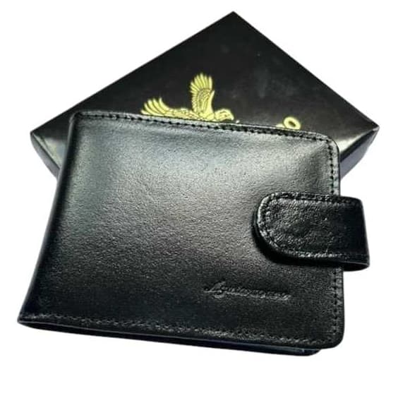 Carteira Masculina Couro 100% Legitimo Premium Com Fecho Completo com porta cartão