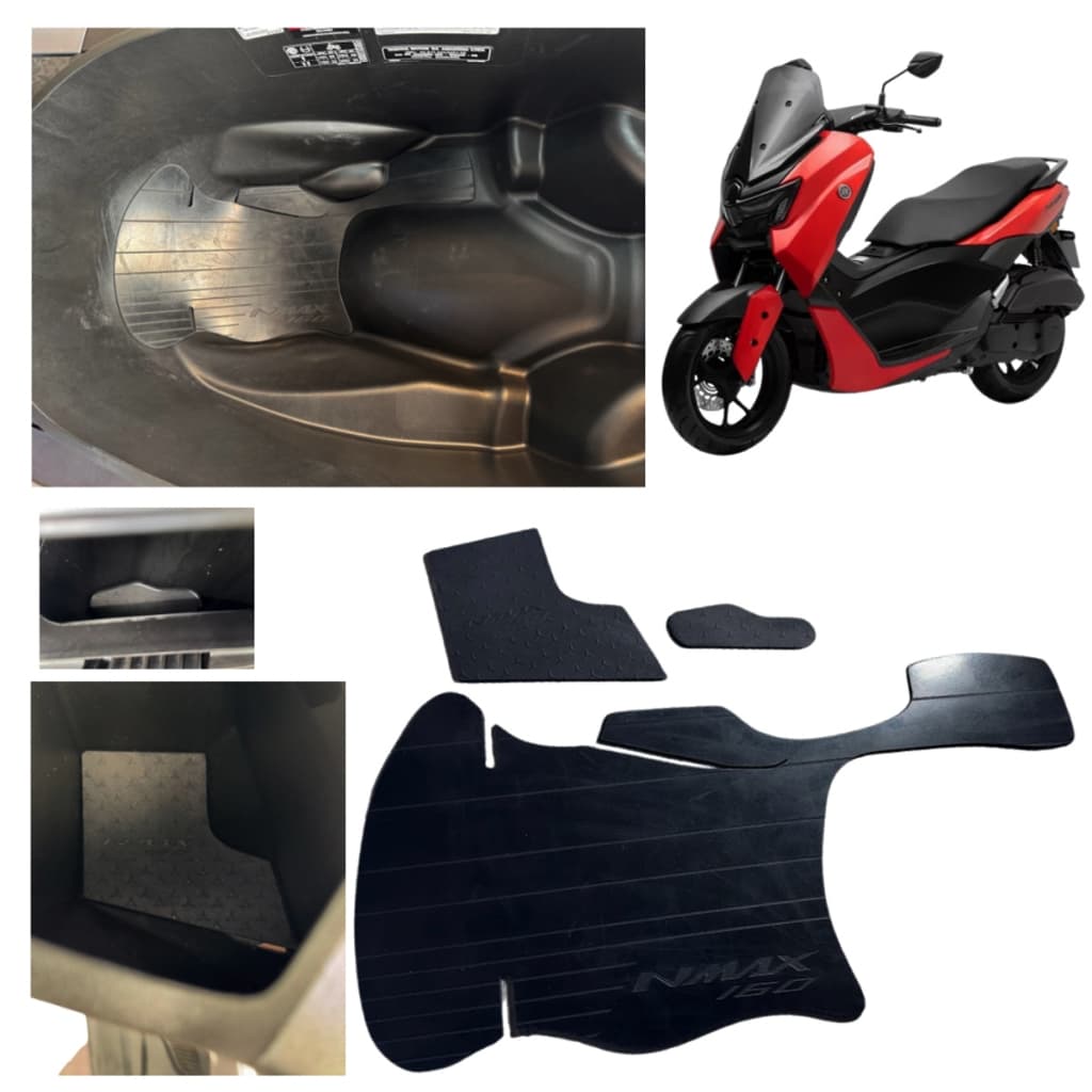 Protetor Tapete Tapetinho Anti Ruído Borracha Painel Porta Objetos Capacete Treco Luva Carenagem Moto Nmax 160 N Max