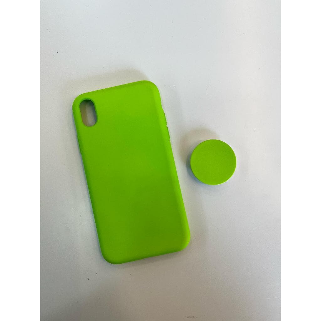Capa Capinha para iPhone XR - TPU Verde com pop