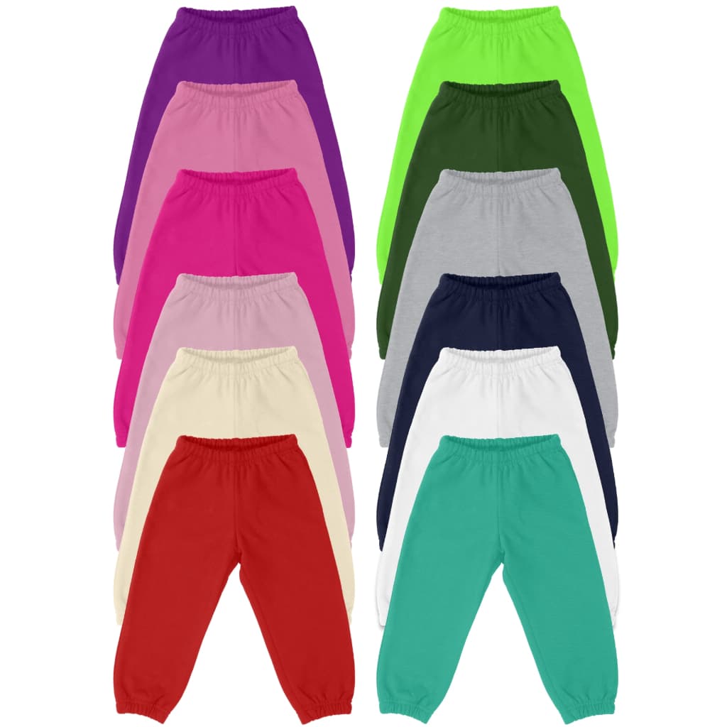 Kit 12 Calça Bebê Cores Sortidas - Tamanhos Rn P M G Menina E Menino