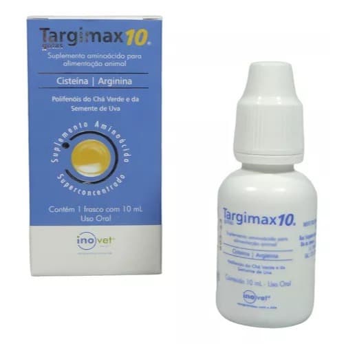 Targimax10 Aminoácido Para Animais Gotas 10 Ml Inovet