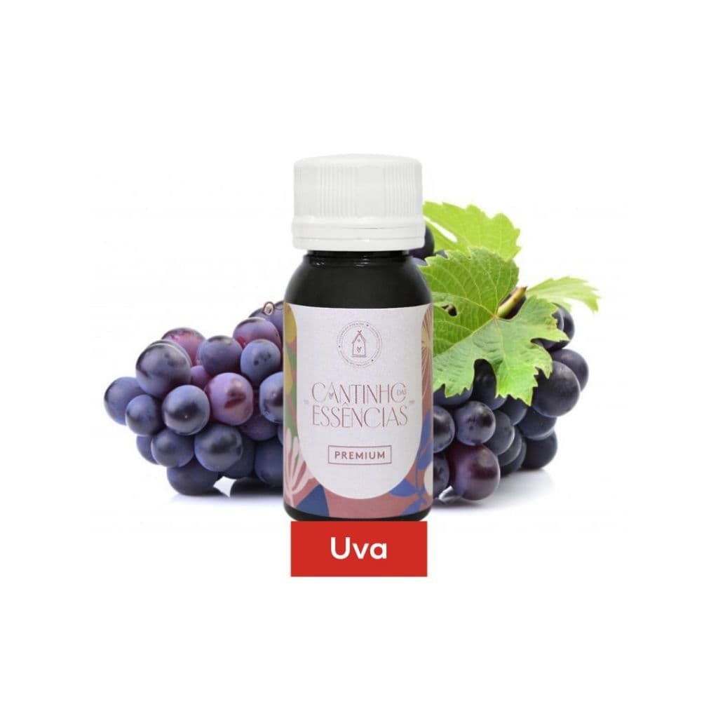 Essência Uva 30g - Linha Premium. Para Aromatizador de Ambiente, Home Spray, Sabonetes e Cosméticos