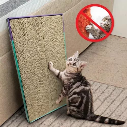 Arranhador Plano Para Gato Gatos De Papelão Brinquedo