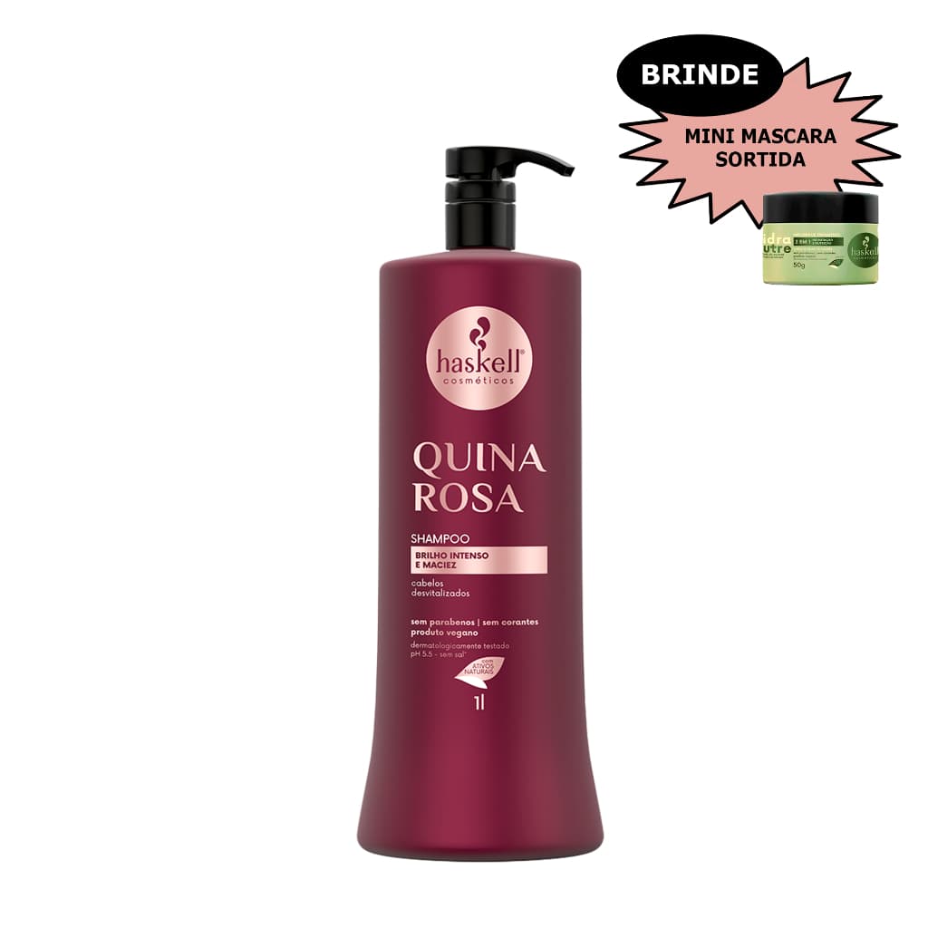 Haskell Shampoo Quina Rosa 1 Litro