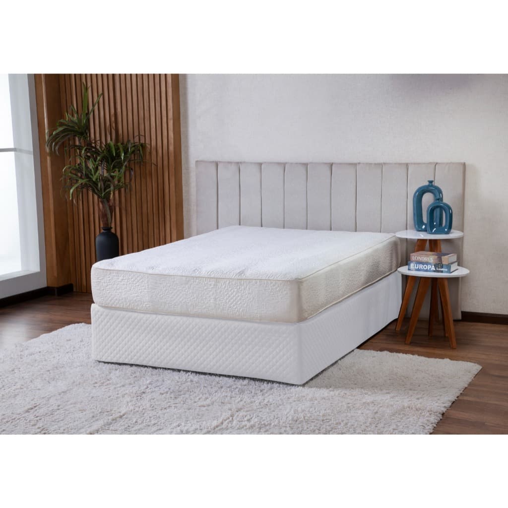 Saia Box c/ Elástico Ajustável Cama Solteiro Matelado Ultrassônico