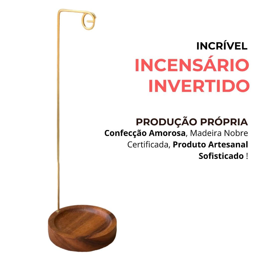 Incensário Invertido - Porta Incenso Invertido - Queimador de Incenso Vareta
